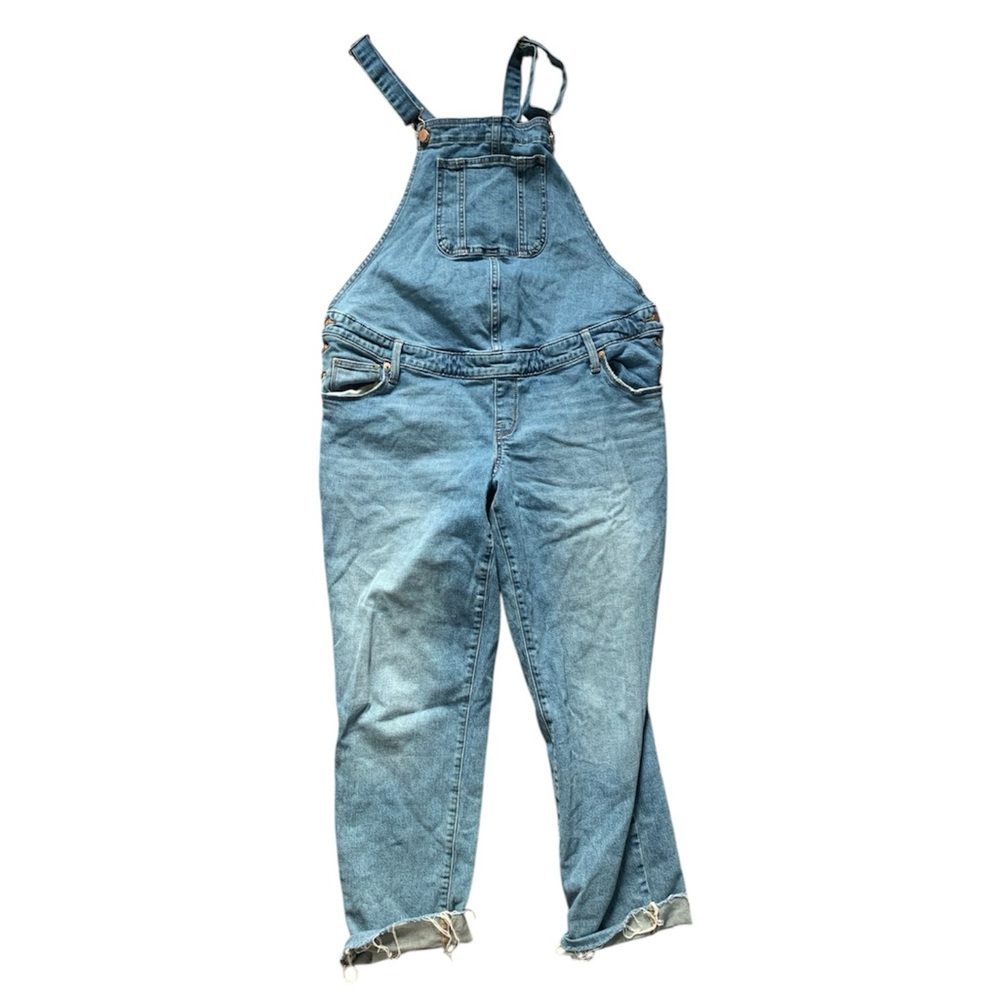 Isabel by Ingrid & Isabel Light Wash Maternity Overalls 10